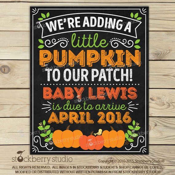 Little Pumpkin Pregnancy Announcement Sign Printable Fall Baby Announcement Pregnancy Reveal Were Expecting Photo Props Digital Download Il_570xn