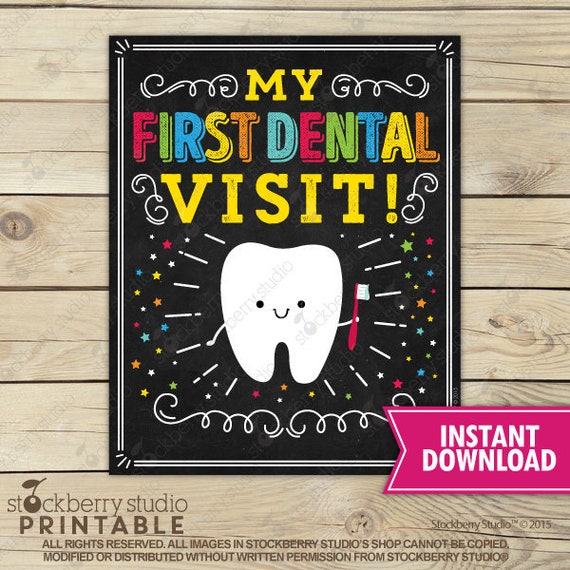 My First Dental Visit Dental Office Decor Pediatric Dental Office