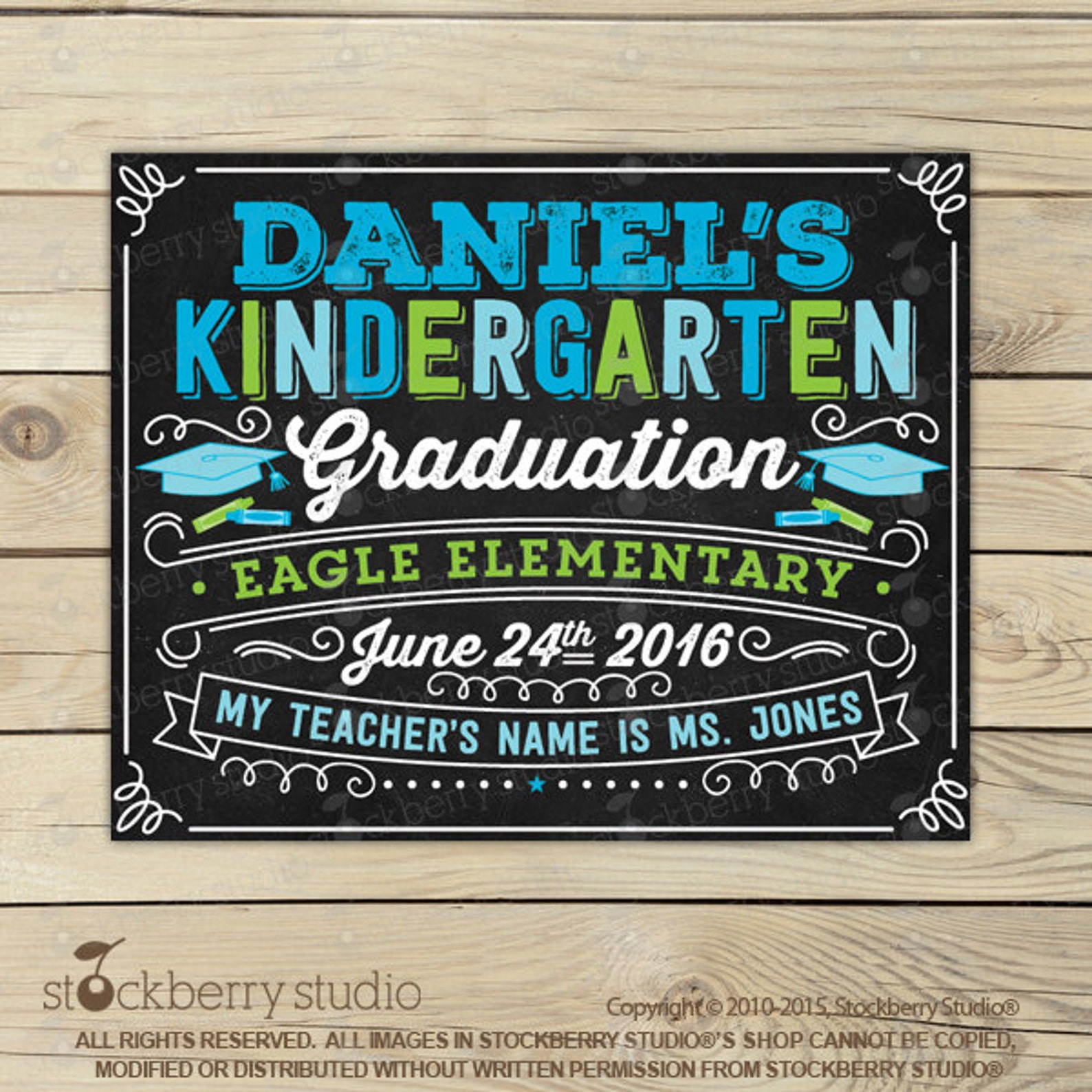 kindergarten graduation chalkboard sign printable last day etsy