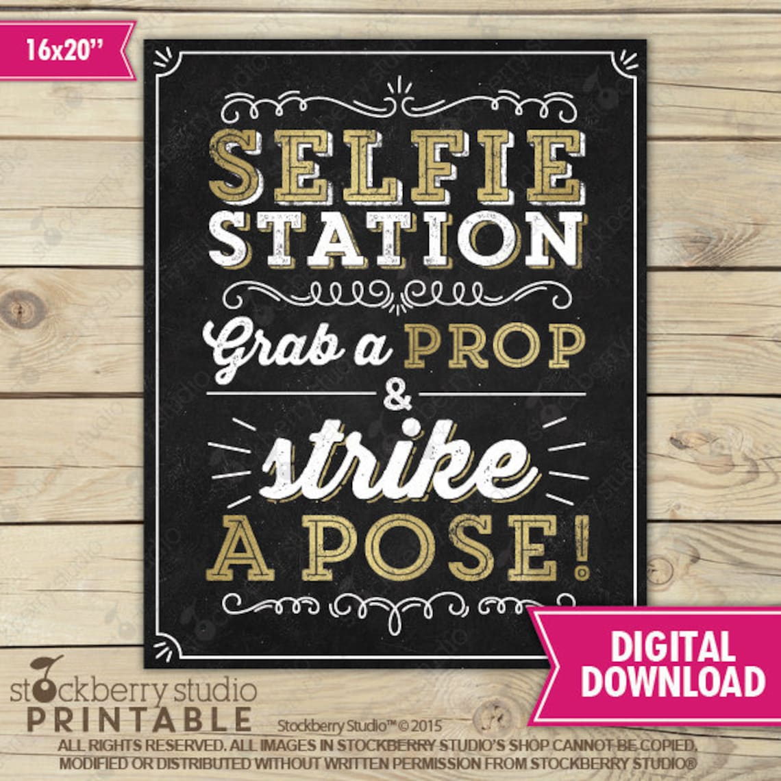 selfie-station-sign-printable-selfie-station-props-selfie-sign-etsy