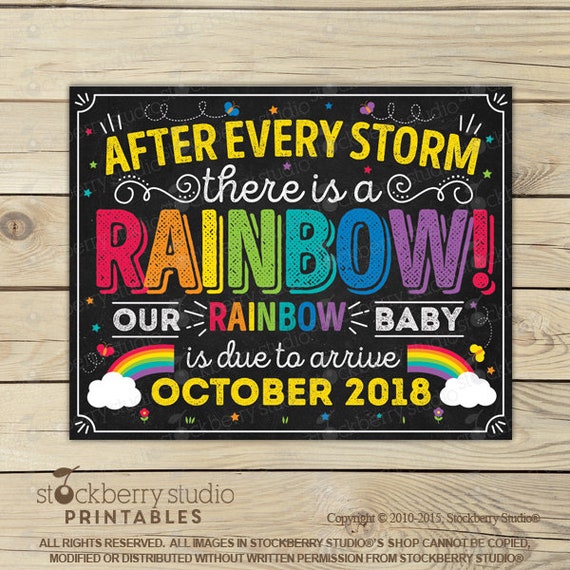 Download Rainbow Baby Pregnancy Announcement Rainbow Pregnancy Announcement Sign Rainbow Baby Announcement Pregnancy Announcemement Printable By Stockberry Studio Catch My Party