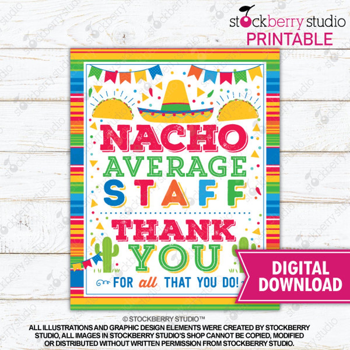Nacho Average Staff Sign Printable Staff Fiesta Sign Fiesta Etsy Nacho Average Staff Sign Printable Staff Fiesta Sign Fiesta Etsy