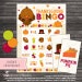 Thanksgiving Bingo Cards Printable Thanksgiving Games Instant Download Thanksgiving Activities Thanksgiving Printables Kids Games 