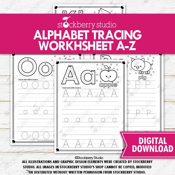 kindergarten alphabet worksheets