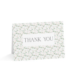 Elegante bloemen bedankkaartjes | Set van 1, 10, 30, 50 stuks, perfect voor cadeaus, bruiloften, jubilea en waardering