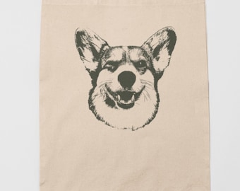 Pet Portrait Tote Bag, Dog or Cat Art, Personalized Pet Gift, Pet Lover Canvas Tote, Custom Pet Memorial Bag