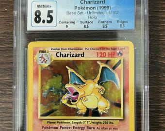 Lote de 10 cartas Pokémon, paquete de Dios, cartas Pokémon EX/V/VMAX/Charizard con clasificación garantizada.
