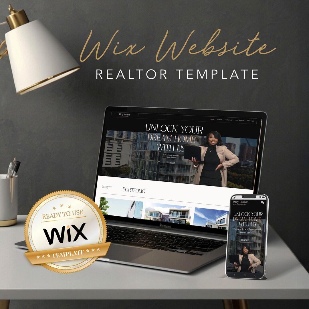 Realtor Wix Website Template | Modern Real Estate Wix Design ...