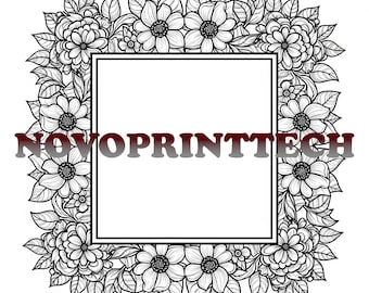 Floral Border 3 Pack #1 SVG/DXF/PNG