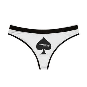 Women&#39;s Thongs, Queen of Spades Cuckold Hotwife Whiteboy, Adult Roleplay Lingerie, Sexy Underwear, Naughty Panties, Gift for Her, Intimate