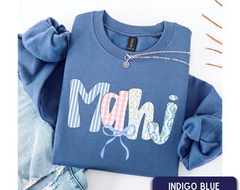 Mahjong Sweatshirt, Preppy MAHJ Crewneck, MAHJ holiday gift, Christmas Gift for Mahjong Players, Mahjong Lover Shirt, Casual Mahjong Top