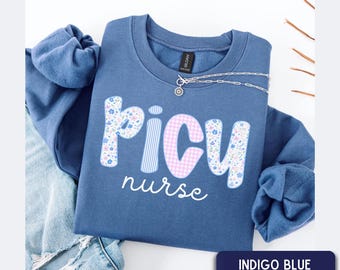 PICU nurse Sweatshirt, Pediatric ICU Nurse shirt, PICU Nurse Crewneck, peds nurse Work Sweater, Picu Crew Gift , Picu Nurse Gift
