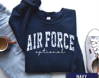 Air Force Sweatshirt, Proud Airman Family Crewneck, Air Force Mom Sweater, Air Force Wife Gift, Military Grad Gift, Custom USAF Shirt