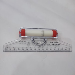 Rolling Ruler Protractor Combo – Multifunction Measuring Tool for Drawing, Drafting, Architecture & Geometry