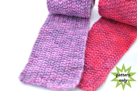 Pdf Pattern Reversible Knit Scarf Pattern Modified Moss Stitch Scarf Pattern Beginner Scarf Pattern Easy Knit Scarf Pattern