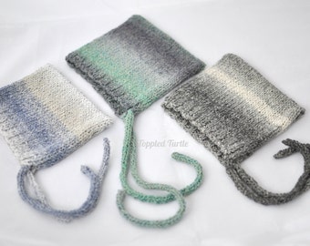 Knit Ombre Newborn Bonnet | Soft Baby Photo Prop