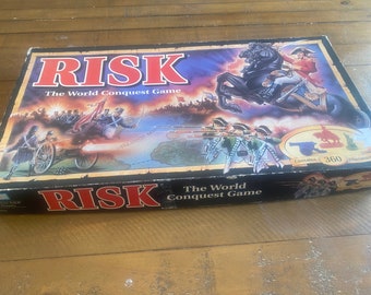 Vintage 1993 Risk Board Game - The World Conquest Gameby Tonka Corporation Parker Brothers with Instruction Manual Game No. 00044