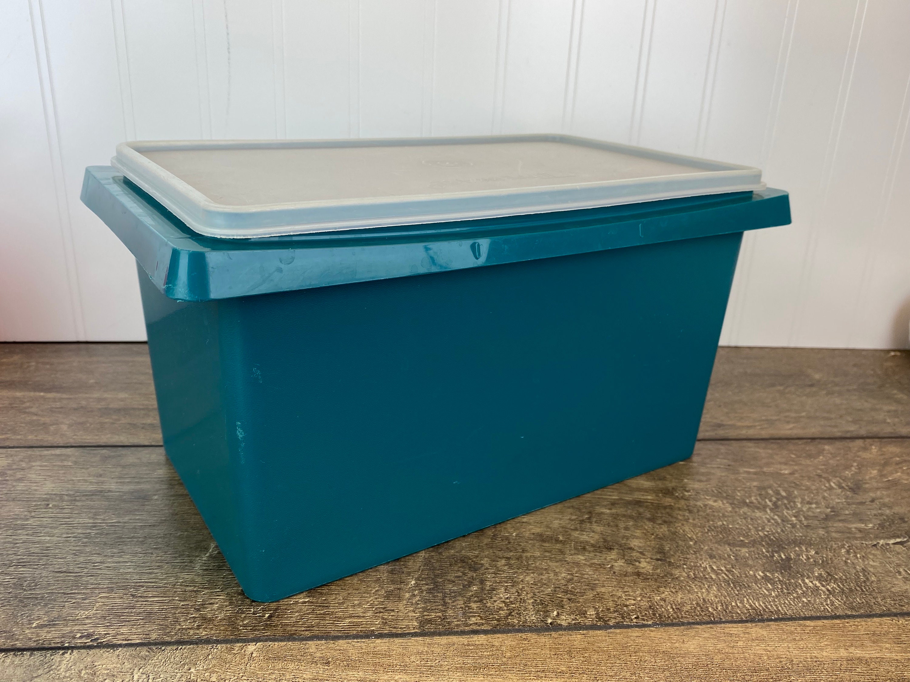 Tupperware Large Carry All Storage Container with Handle 13L Tropical Blue  New