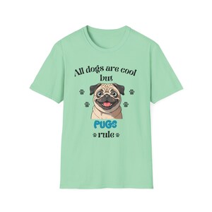 All Dogs Are Cool But Pugs Rule Shirt – Funny Pug T-Shirt for Dog Lovers, Pet Parent Gift, Cute Cartoon Dog Tee