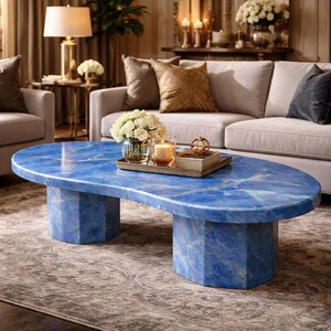 high end gemstone table handcrafted dining furniture statement piece
