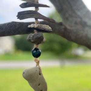 Extra Long  29” Natural Driftwood Ladder Wind Chime Mobile