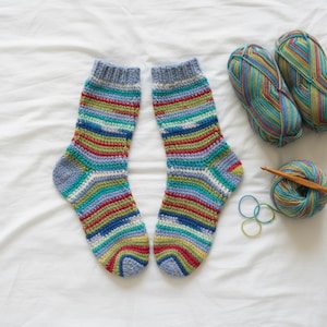 Crochet socks  pattern-Easy crochet-Beginner crochet-First time crochet