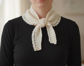 Knitting Pattern PDF scarf  Knit Pattern | Vintage Garter Stitch (PDF Pattern)