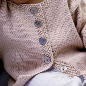 Easy Baby Cardigan Knitting Pattern | Boys & Girls  Jacket|Sizes 0–36 Months|PDF Instant Download|Beginner knitting pattern
