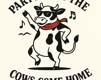 スローガン付きの面白い牛の画像