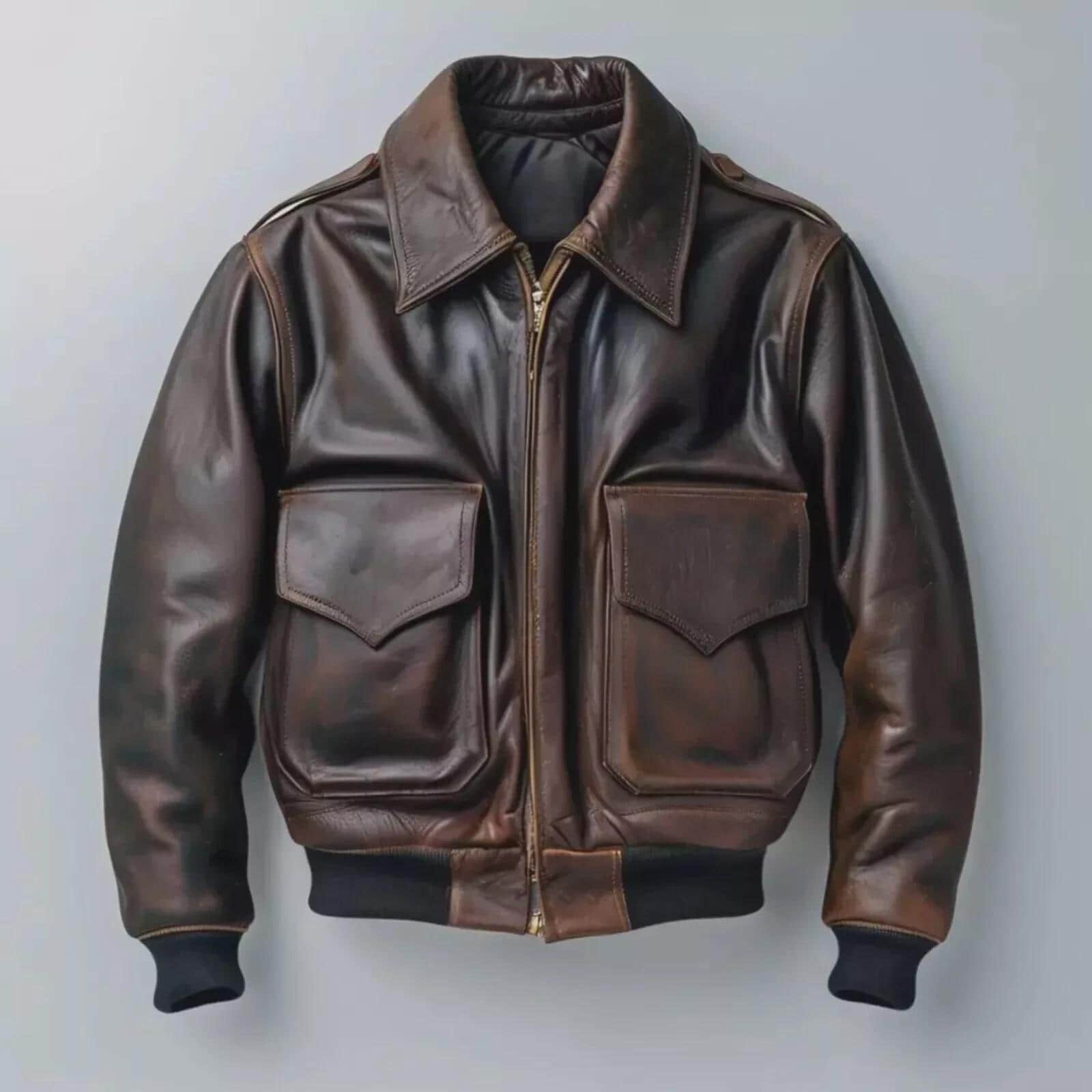 Used Mens Leather Bomber Jackets - Etsy Canada