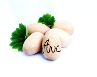 Wooden Egg Shaker Musical Instrument Baby Rattle Personalized