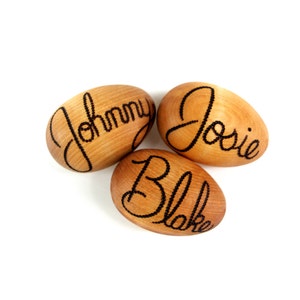 Personalized Wooden Egg X-Large Waldorf Easter Egg with Name