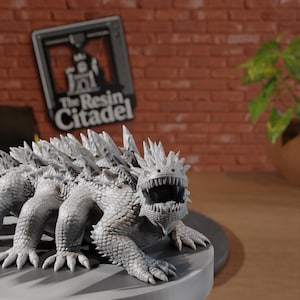 Basilisk Lizard | Roleplay and TTRPG miniatures by MZ4250 | Dungeons and Dragons, Pathfinder | Medium Creature | The Resin Citadel