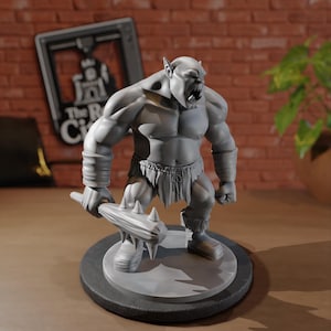 Giant Ogre Hulking Troll | Roleplay and TTRPG miniatures by MZ4250 | Dungeons and Dragons, Pathfinder | Large Creature | The Resin Citadel