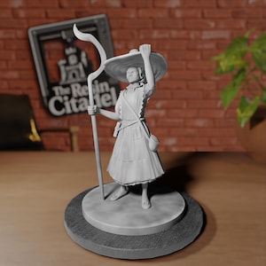 Teen Female Wizard Miniature: Resin RPG Figure, Dungeons and Dragons, Pathfinder