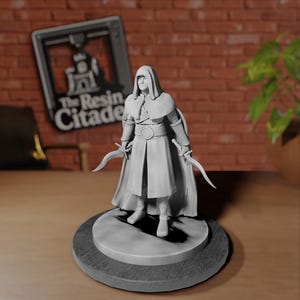 Human Rogue Male Stealth | Roleplay and TTRPG miniatures by MZ4250 | Dungeons and Dragons, Pathfinder | Player Miniature | The Resin Citadel