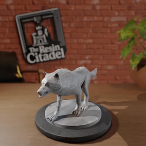 Wolf Beast Hunting | Roleplay and TTRPG miniatures by MZ4250 | Dungeons and Dragons, Pathfinder | Medium Creature | The Resin Citadel