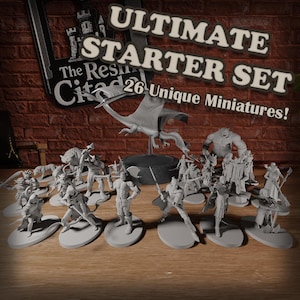 DND Ultimatives Starter-Set | DM Essentials | 26 Epische Miniaturen | D&D TTRPG Miniaturen von MZ4250 | Dungeons and Dragons | Die Harz Zitadelle