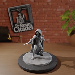 Halfling Ladra Ladra | Miniaturas de RPG e RPG por MZ4250 | Dungeons and Dragons | Miniatura de Jogador | A Cidadela de Resina