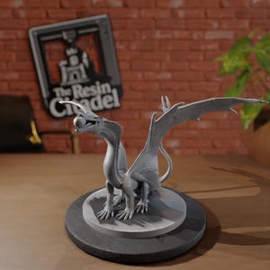 Green Dragon Wyrmling Miniature: Resin RPG Mini - MZ4250 Design