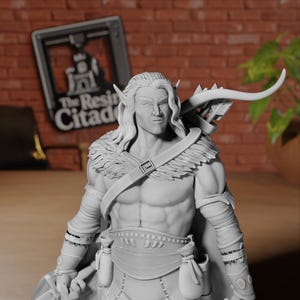 Elf Ranger Archer Miniature: Dungeons and Dragons, TTRPG, Resin Citadel