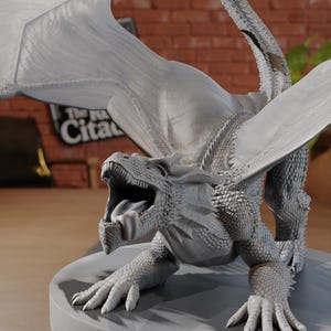 Red Dragon Wyrmling | Roleplay and TTRPG miniatures by MZ4250 | Dungeons and Dragons, Pathfinder | Medium Creature | The Resin Citadel