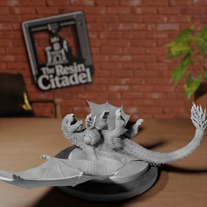 White Dragon Wyrmling Miniature: Resin TTRPG Figure by MZ4250
