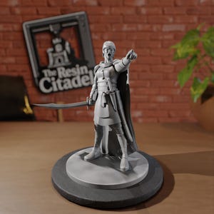 Female Bandit Captain | Roleplay and TTRPG miniatures by MZ4250 | Dungeons and Dragons, Pathfinder | Medium Creature | The Resin Citadel
