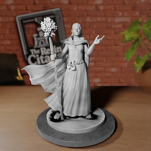 Elf Druid Female Nature | Roleplay and TTRPG miniatures by MZ4250 | Dungeons and Dragons, Pathfinder | Player Miniature | The Resin Citadel