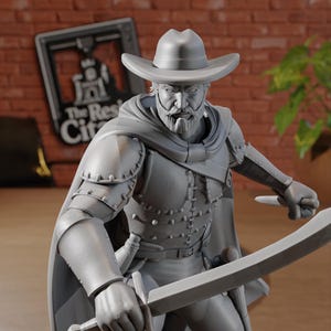 Bandit Lord Thief Smuggler Boss | Roleplay and TTRPG miniatures by MZ4250 | Dungeons and Dragons | Medium Creature | The Resin Citadel