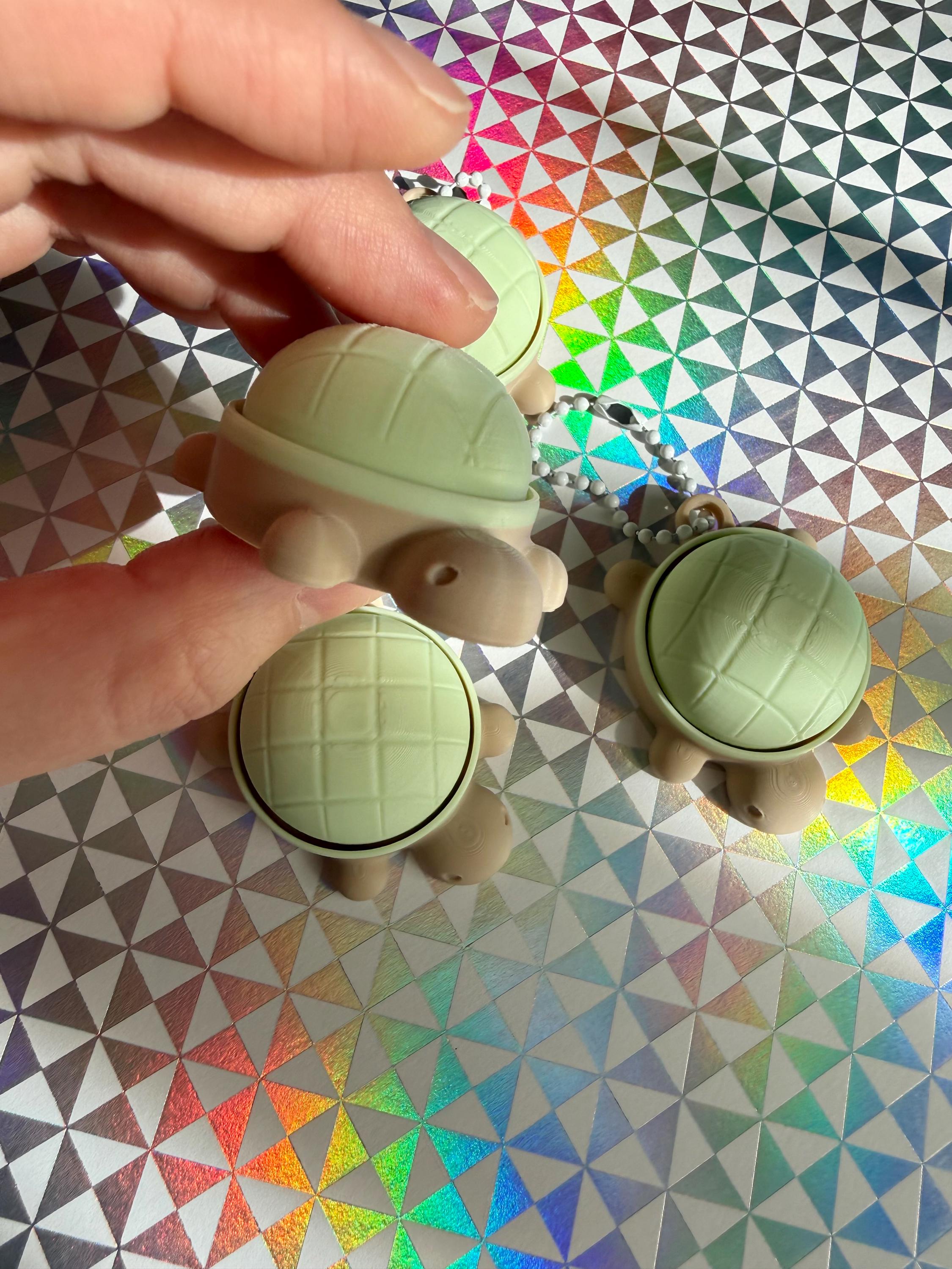 Melon-pan Turtle Clicker Keychain by SQUARES.WORKS - Mechanical