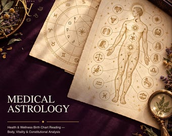 Medical Astrology Reading | Health Birth Chart Analysis | Personalized Wellness Report | Body & Vitality Astrology | Holistic Health Insight