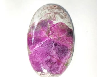 Cobalt Calcite Cabochon loose gemstone semi precious For Making Jewelry 43X26X6 MM 67 Cts