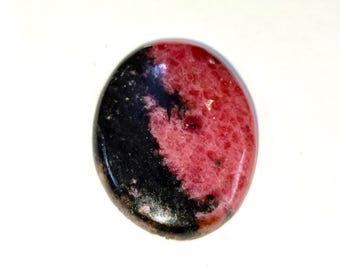 Natural Rhodonite Gemstone Cabochon, Loose Stone, Jewelry Making